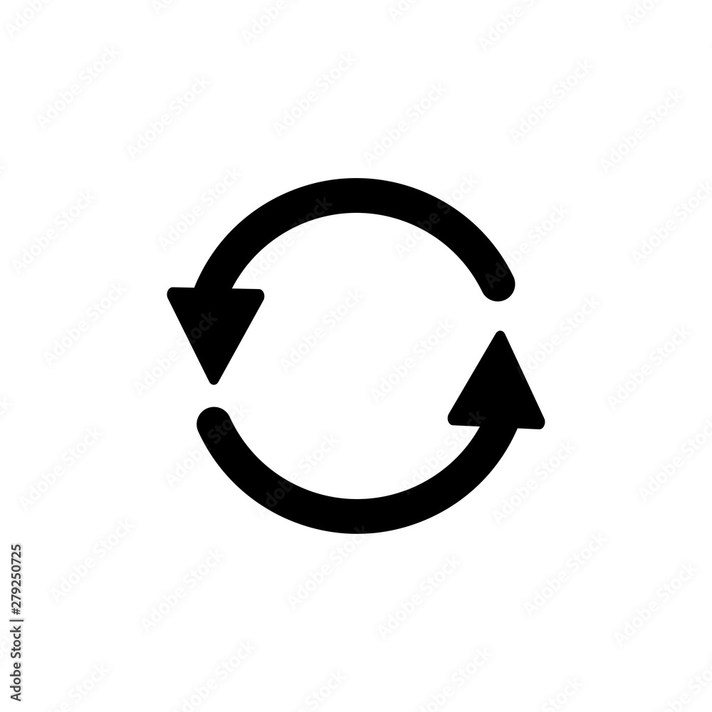 Rotate icon vector symbol illustration Rotate icon vector symbol illustration