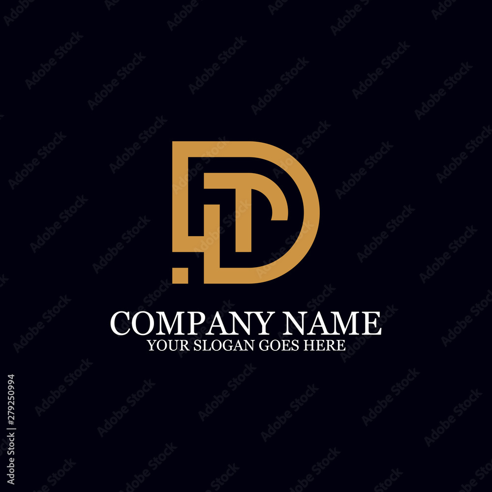 Letter DT Monogram Logo Inspiration, great for logo Marks Letter DT Monogram Logo Inspiration, great for logo Marks