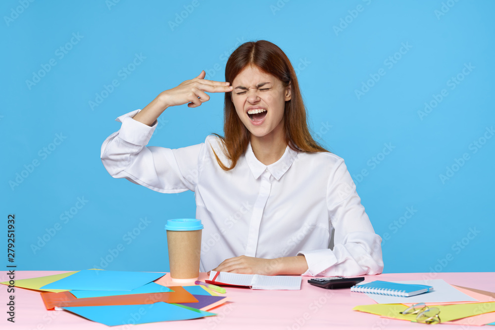 young woman in the office young woman in the office