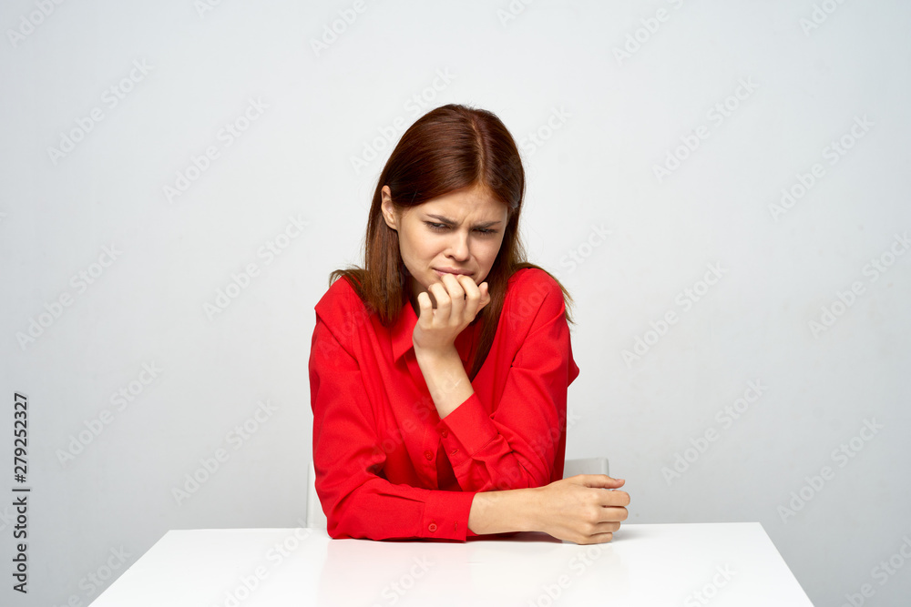 portrait of a young beautiful smiling woman with perfect skin looking at camera portrait of a young beautiful smiling woman with perfect skin looking at camera