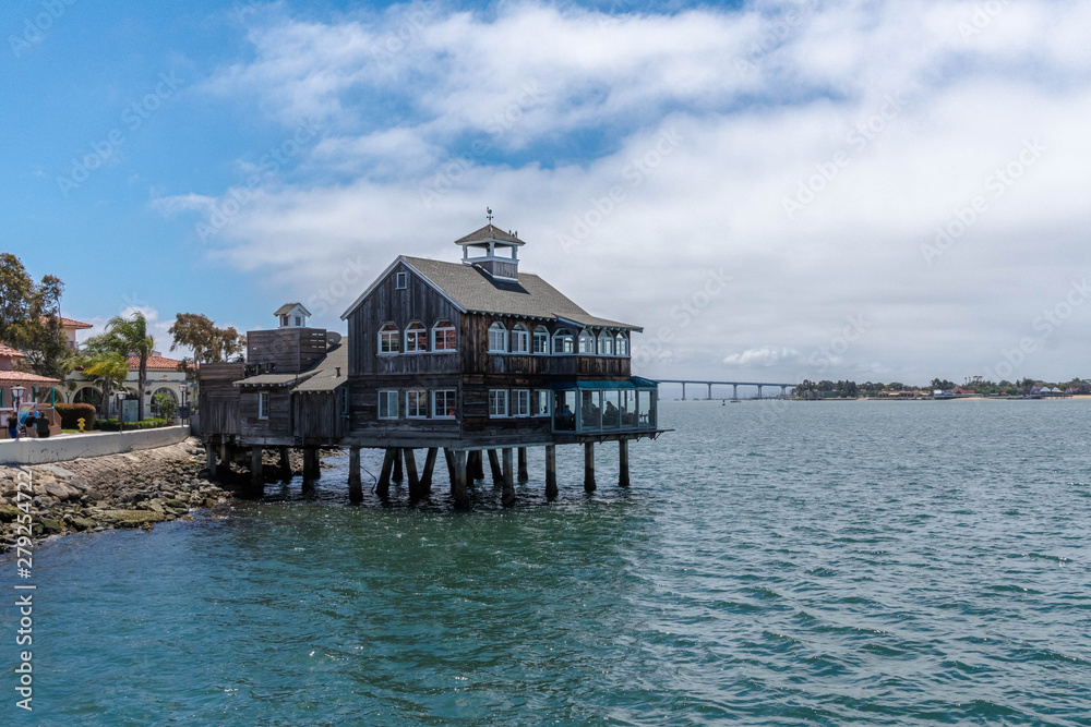 The Pier Cafe in Seaport Village San Diego, California day time