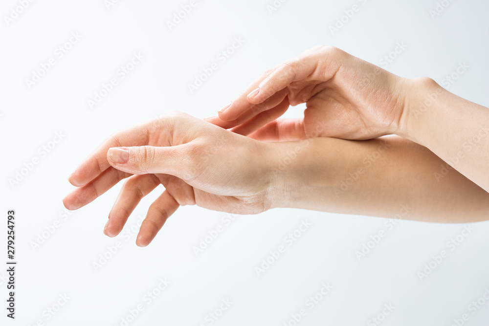 hands isolated on white background hands isolated on white background