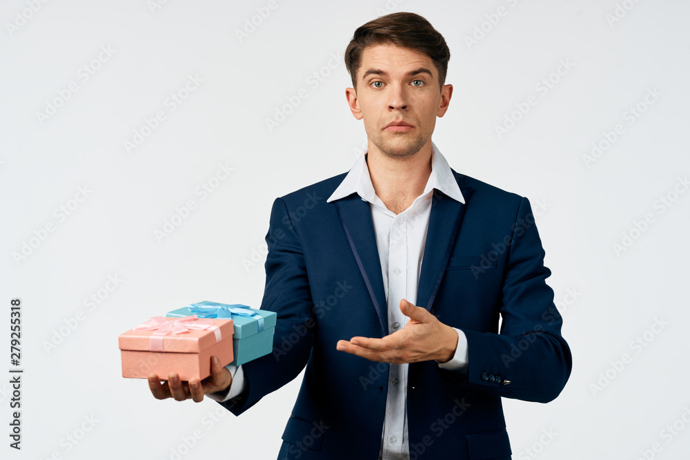 portrait of a businessman with folder portrait of a businessman with folder