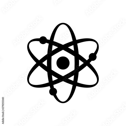 Science icon vector molecule symbol illustration
