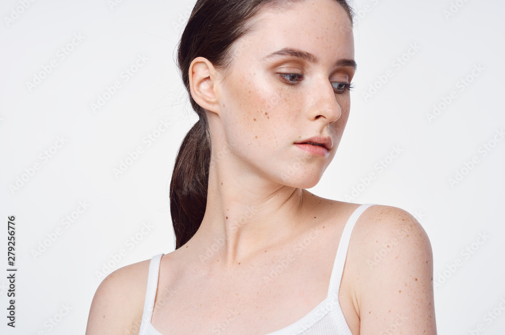 portrait of a beautiful girl with perfect skin portrait of a beautiful girl with perfect skin