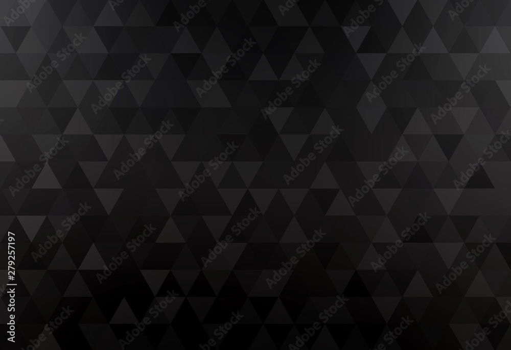 Black geometric triangles background. Simple mosaic pattern. Black geometric triangles background. Simple mosaic pattern.