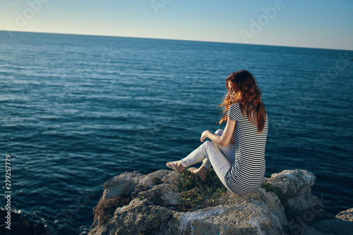young woman on the beach