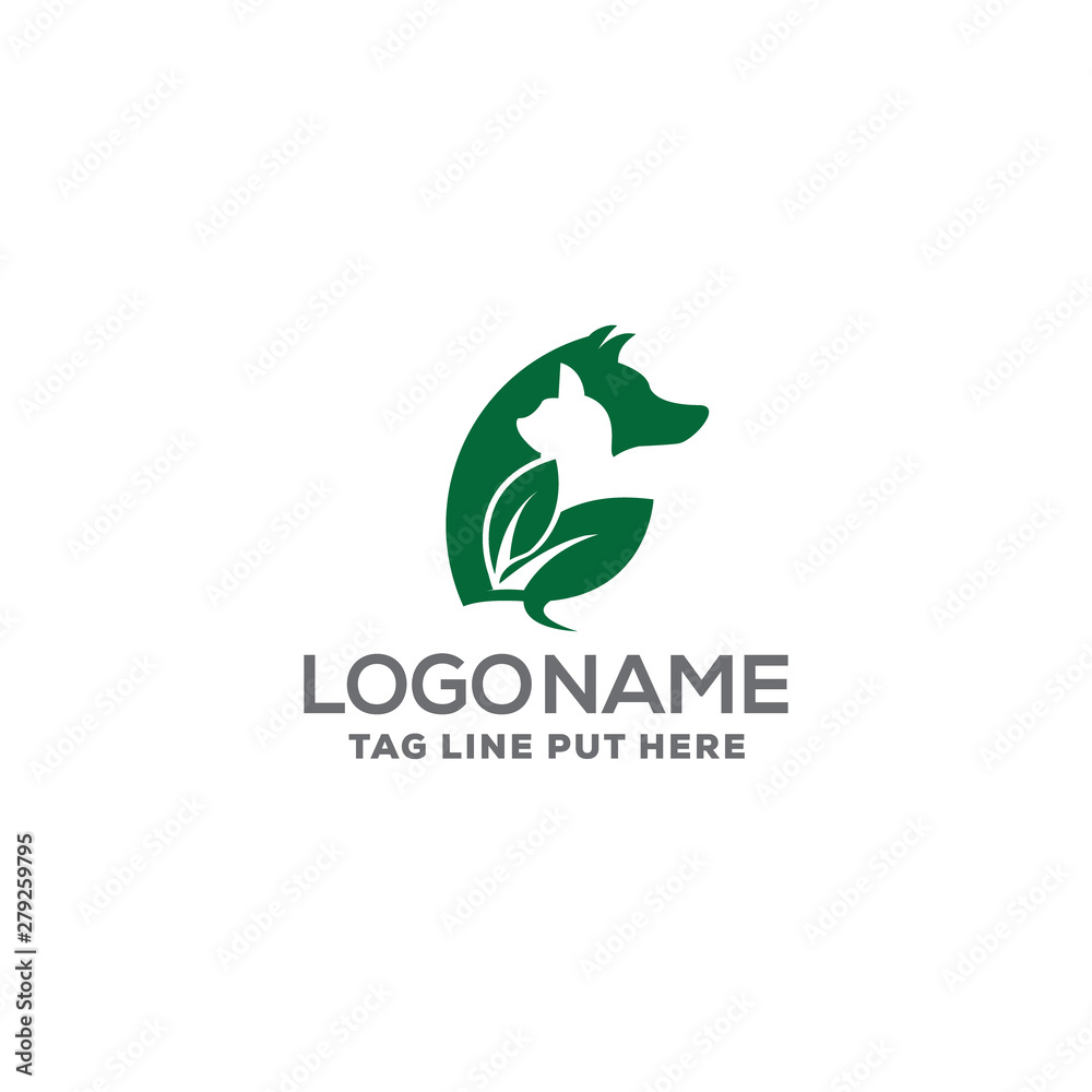 Fototapeta premium PET CARE LOGO DESIGN TEMPLATE