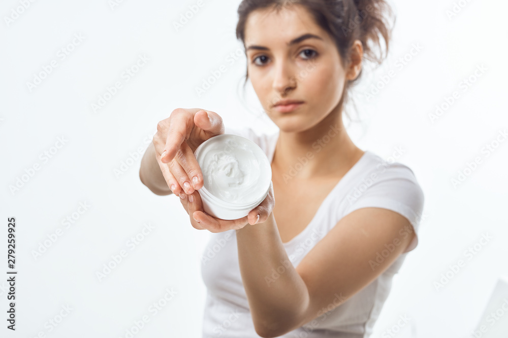 young woman with a bottle of water young woman with a bottle of water