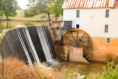 Historic Murray's Mill in Catawba, North Carolina on a beautiful autumn day.