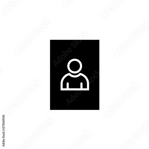 Black Address book icon isolated on transparent background. Notebook, address, contact, directory, phone, telephone book icon. Vector Illustration