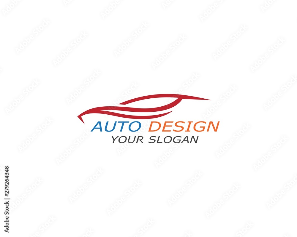Obraz premium Auto car Logo Template vector icon