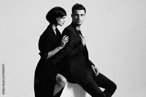 portrait of man and woman