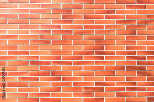 Background red brick wall texture.