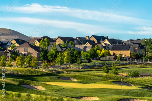 Scenic neighborhood with golf course lovely homes and abundant trees