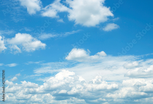 Air clouds in the blue sky