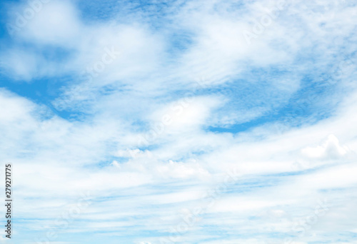 Air clouds in the blue sky