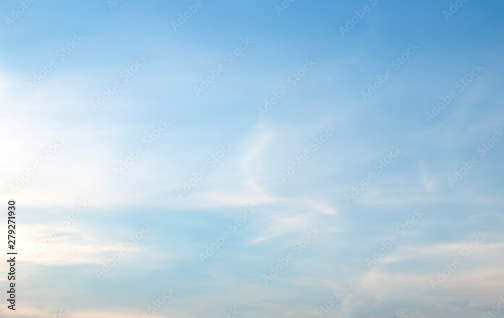 Air clouds in the blue sky