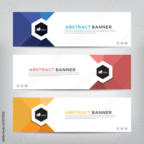 modern banner template, vector illustration