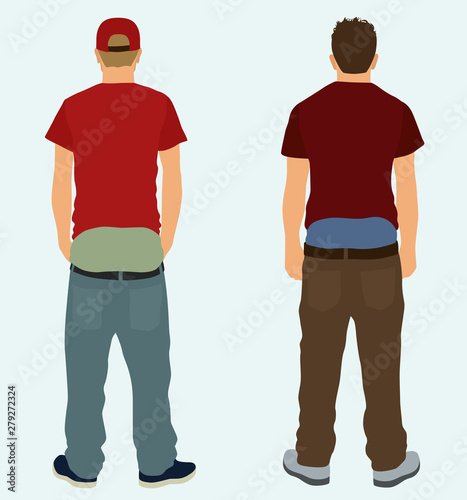 White teen Boys Sagging Their Pants