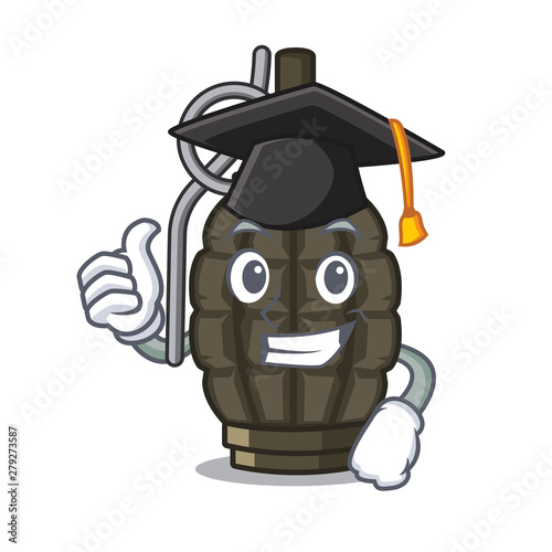 Graduation grenade in the a mascot shape