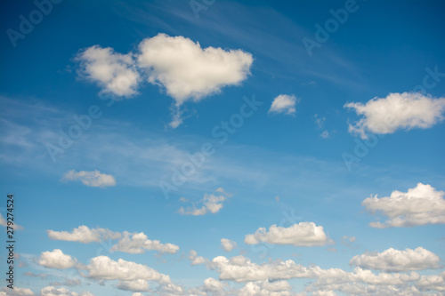 clouds in the blue sky