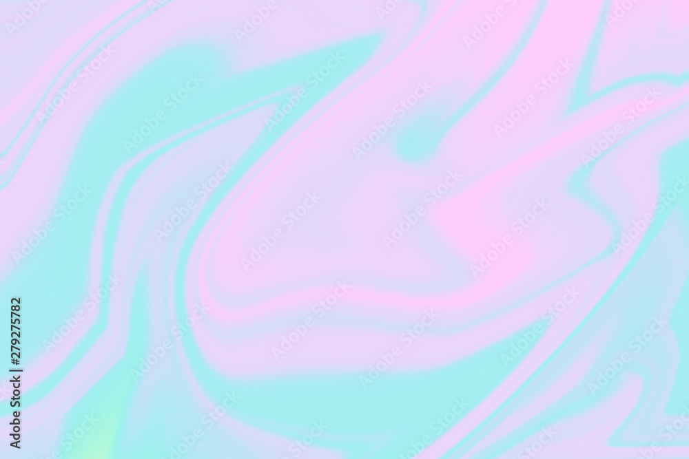 Abstract Pastel Color Holographic Iridescent Design