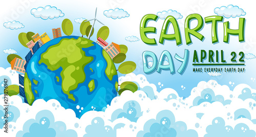 Earth day april 22 poster