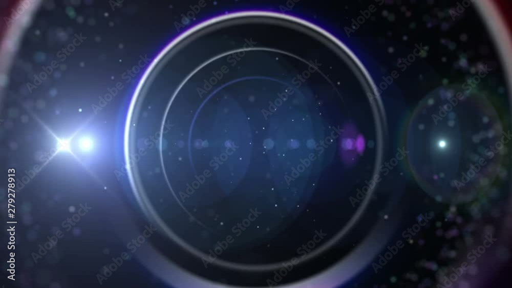 Opening intro Flash light, Lens flare background.