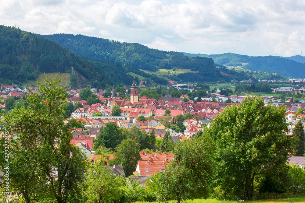 View of Haslach in Black Forest