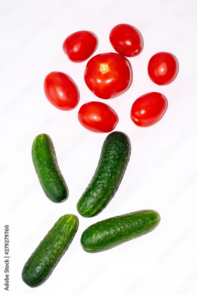 Fresh organic vegetables. Food background. Healthy food from garden Fresh organic vegetables. Food background. Healthy food from garden