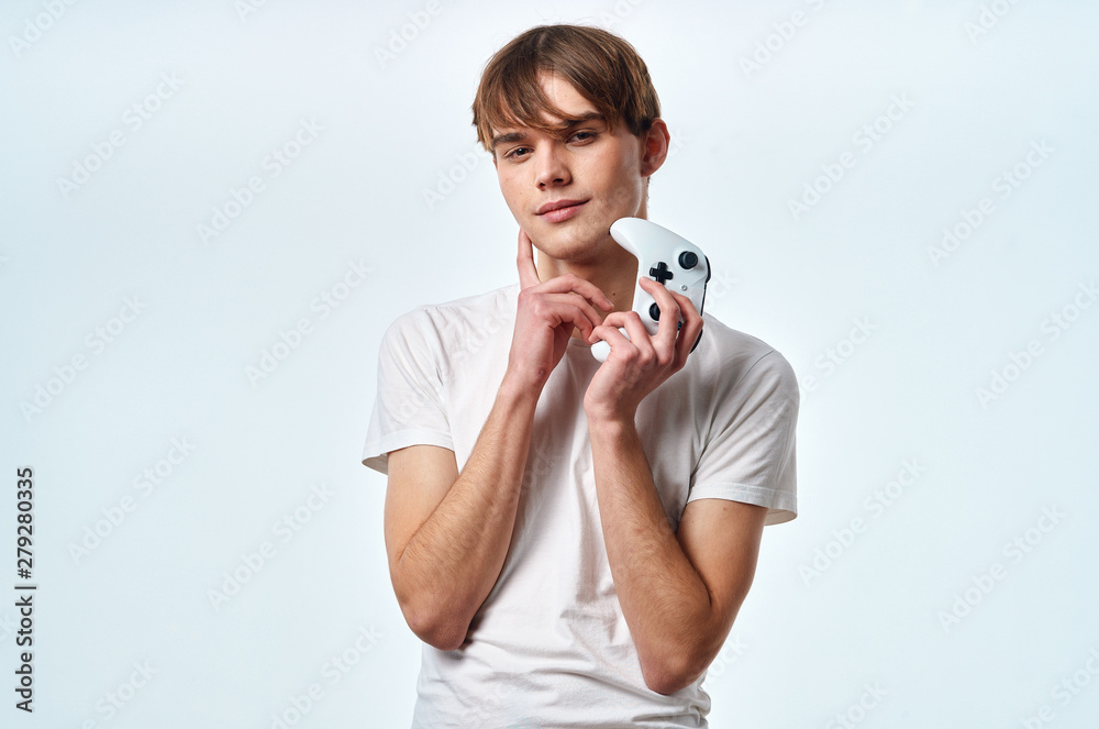 young man with mobile phone