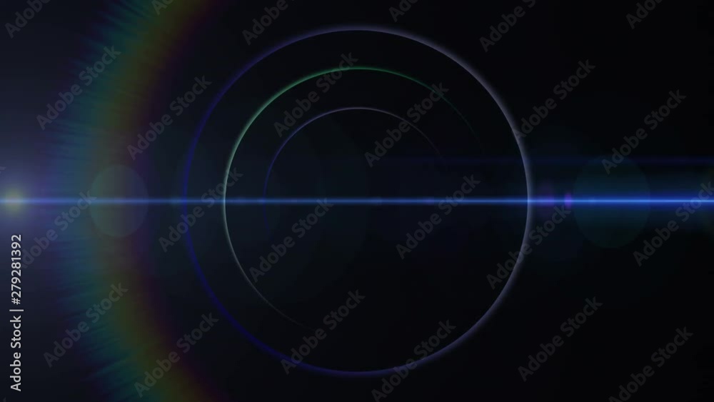 Opening intro Flash light, Lens flare background.