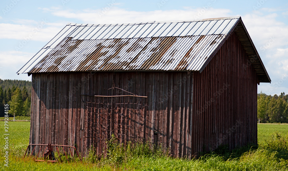 an old barn on the plain of Rodback an old barn on the plain of Rodback