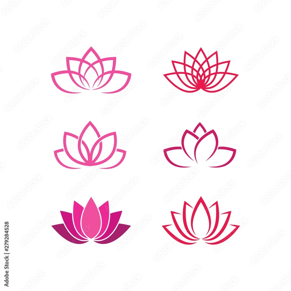Lotus flowers logo