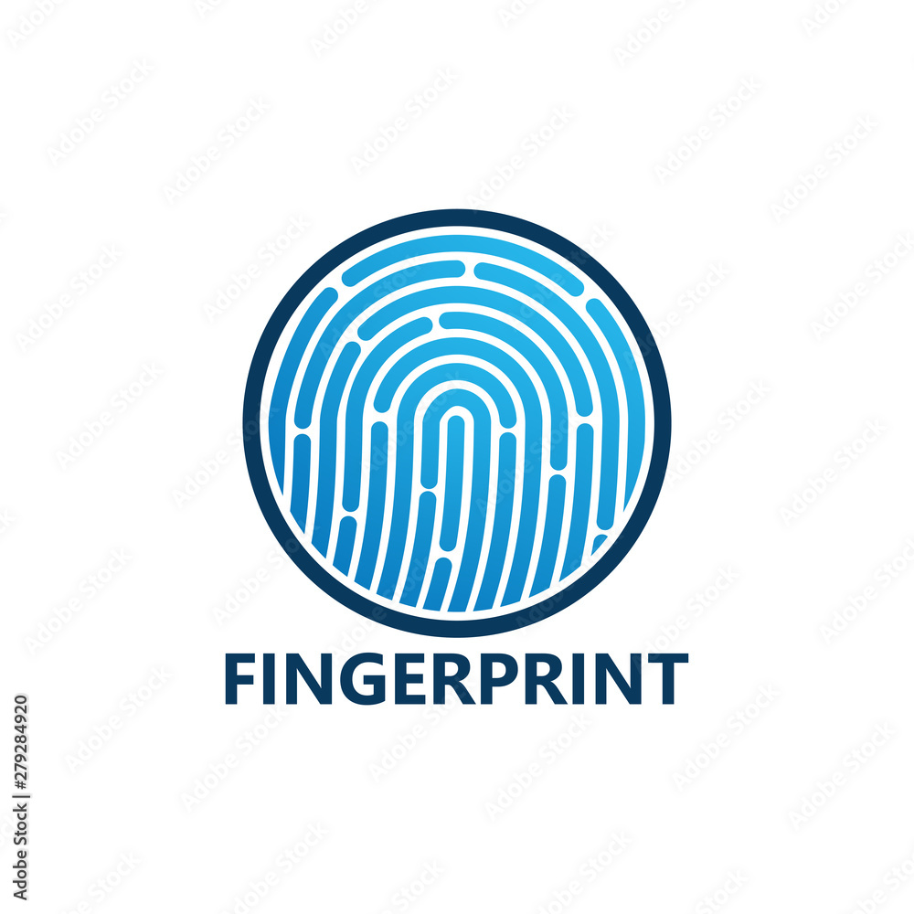 Fingerprint Logo Template Design Vector, Emblem, Design Concept, Creative Symbol, Icon Fingerprint Logo Template Design Vector, Emblem, Design Concept, Creative Symbol, Icon