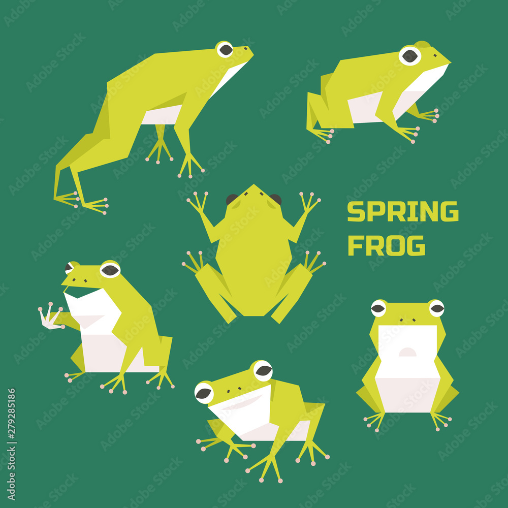 Premium Vector  Illustration brand character a small frog with a