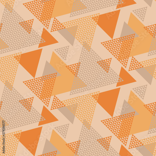 Triangle shapes vintage seamless pattern