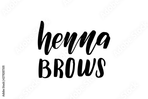 brush lettering henna brows