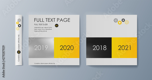 Set of brochures for marketing the promotion goods and services on market