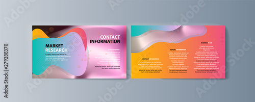 Set of brochures for marketing the promotion goods and services on market