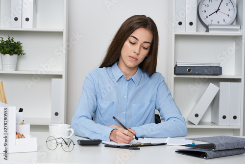 young woman in the office