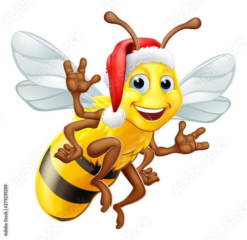 A Christmas bumble bee cart...