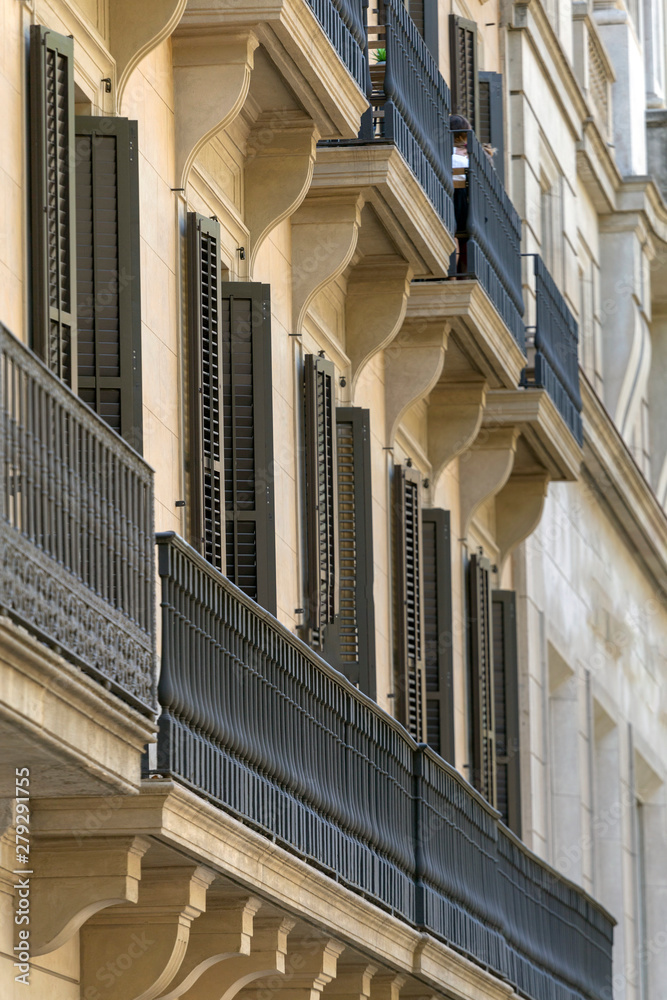 Fototapeta premium Barcelona balconies