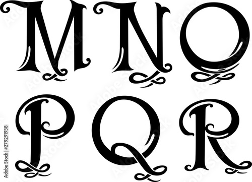 Letter Monogram Set 3 Upper Case