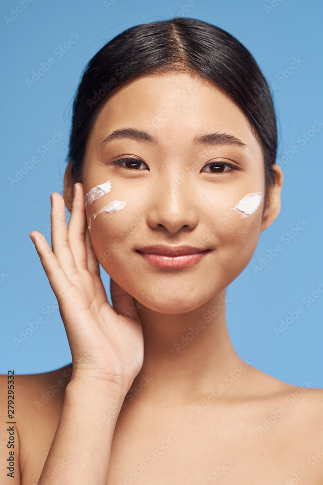 portrait of young woman with perfect skin