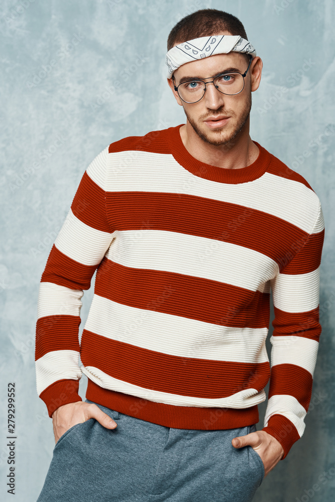 Fototapeta premium young man with soccer ball