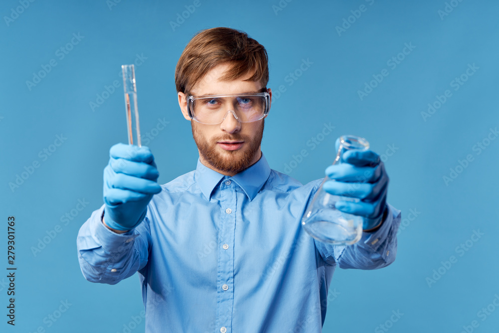 young doctor with syringe