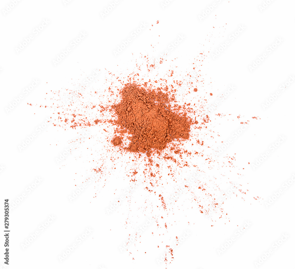 cocoa powder isolated on a white background cocoa powder isolated on a white background