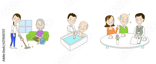 イラスト：訪問介護・居宅介護